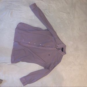 Plaid polo link &black